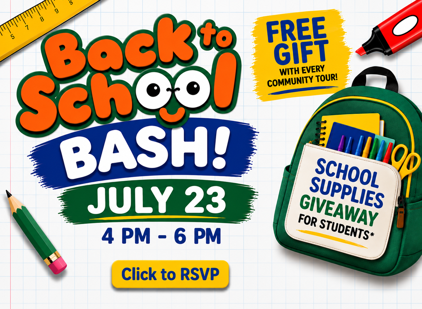 HTBK Back to School Bash Popup